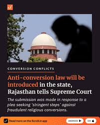 Life in Jail and Demolitions: Legal Challenges of Rajasthan’s Anti-Conversion Law

Rajasthan’s Anti-Conversion Law: Constitutional Analysis of Rights and Enforcement

Articles 14, 19, 21 and the Controversy Over Rajasthan’s Conversion Law

Anti-Conversion Law in Rajasthan: Balancing Rule of Law and Individual Liberty

Demolitions, Arrests, and Rights: The Legal Reality Behind Rajasthan’s Law