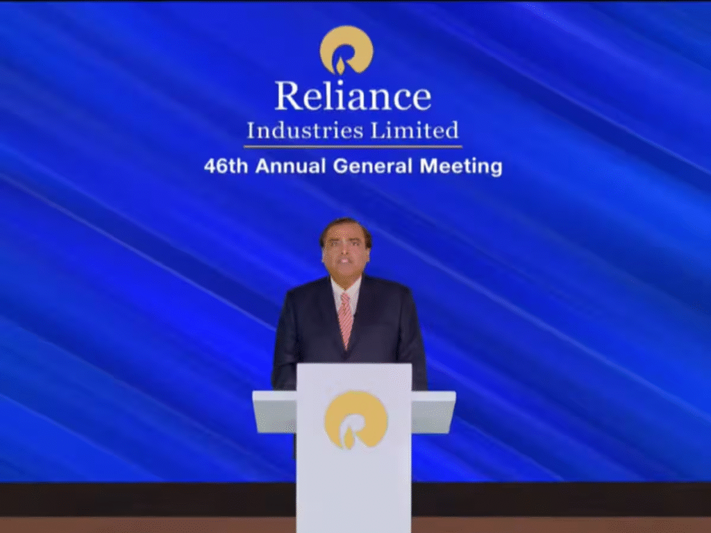 Reliance AGM, Reliance Industries, Mukesh Ambani, Jio IPO, Reliance Retail, AI in India, stock market news, Indian economy, green energy, Reliance share price, Jio news, business strategy, market trends, technology investing, India growth story